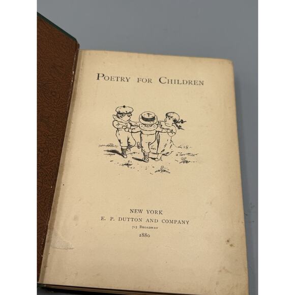 Antique 1880 Poetry for Children E.P. Dutton Illustrated Victorian Book - Picture 4 of 6
